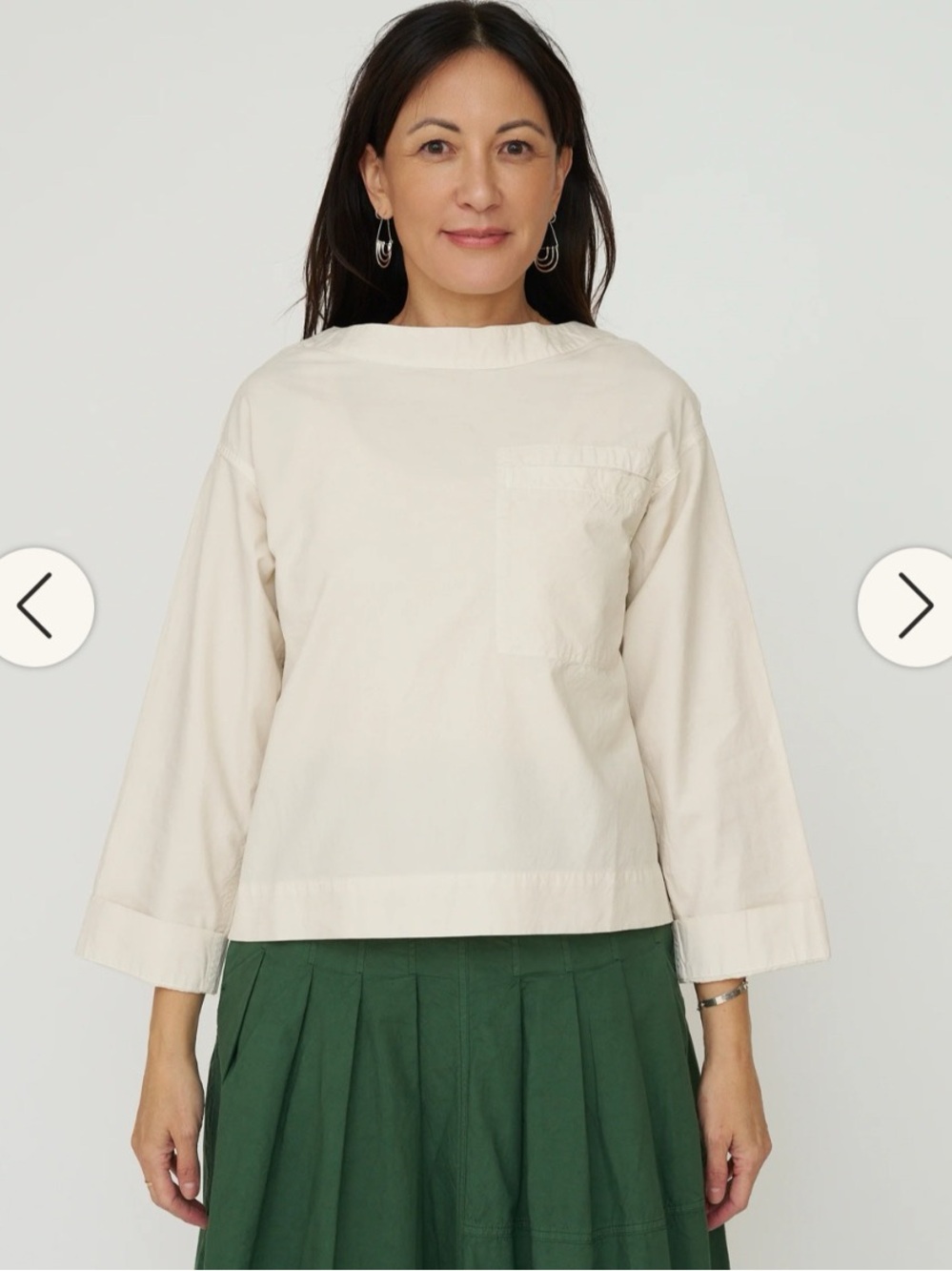 TOAST Cotton Linen Poplin
Smock Top Raw Linen $300 Size
XXS